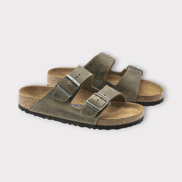 Birkenstock Arizona BS Soft Footbed in Faded Khaki 1019313 main image 4